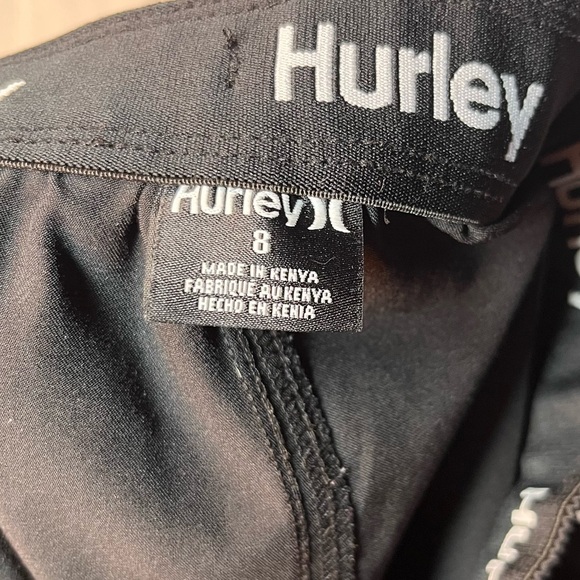 Boy’s Hurley Black Youth Hybrid Shorts Size 8 - Picture 4 of 4
